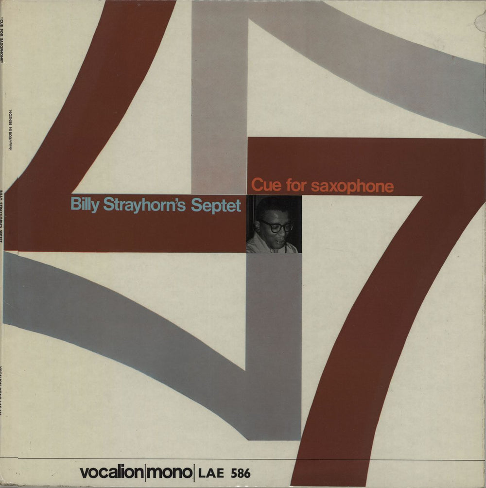 Billy Strayhorn Cue For Saxophone UK vinyl LP album (LP record) LAE586