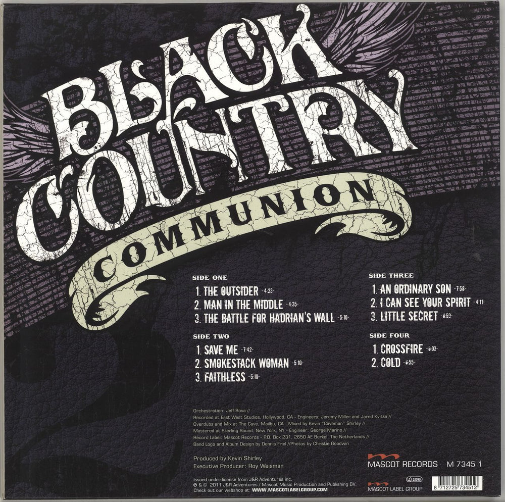 Black Country Communion 2 - Two UK vinyl LP album (LP record) 8712725734512