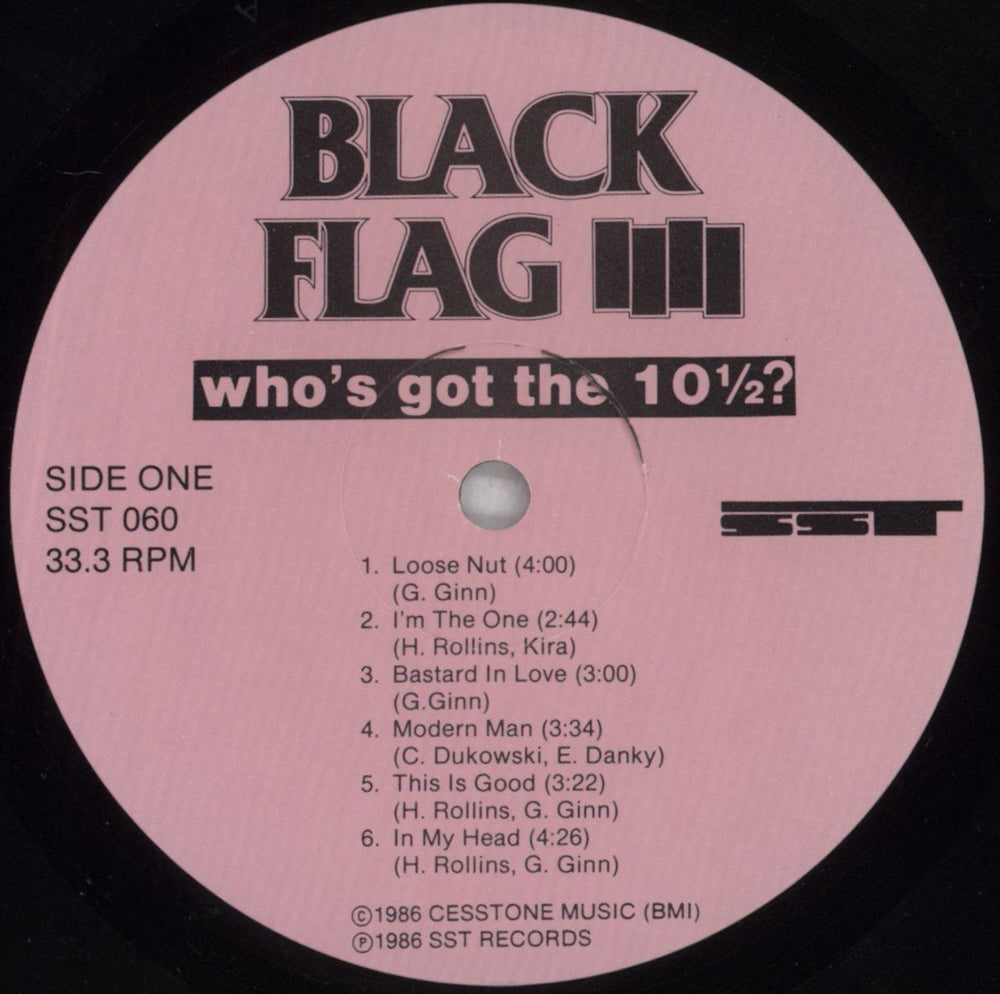 Black Flag Who's Got The 10 1/2? - Open Shrink US vinyl LP album (LP record) BD7LPWH824734