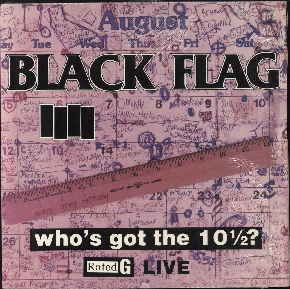 Black Flag Who's Got The 10 1/2? - Open Shrink US vinyl LP album (LP record) SST060