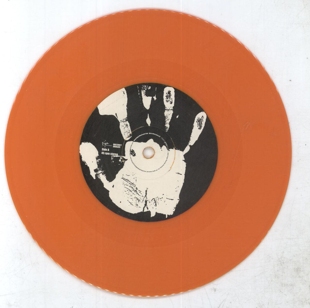 Black Rebel Motorcycle Club We're All In Love - Orange Vinyl UK 7" vinyl single (7 inch record / 45) RBC07WE263188