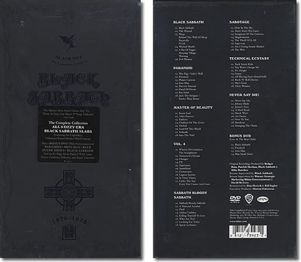 Black Sabbath Black Box: The Complete Original Black Sabbath [1970-1978] US CD Album Box Set R273923