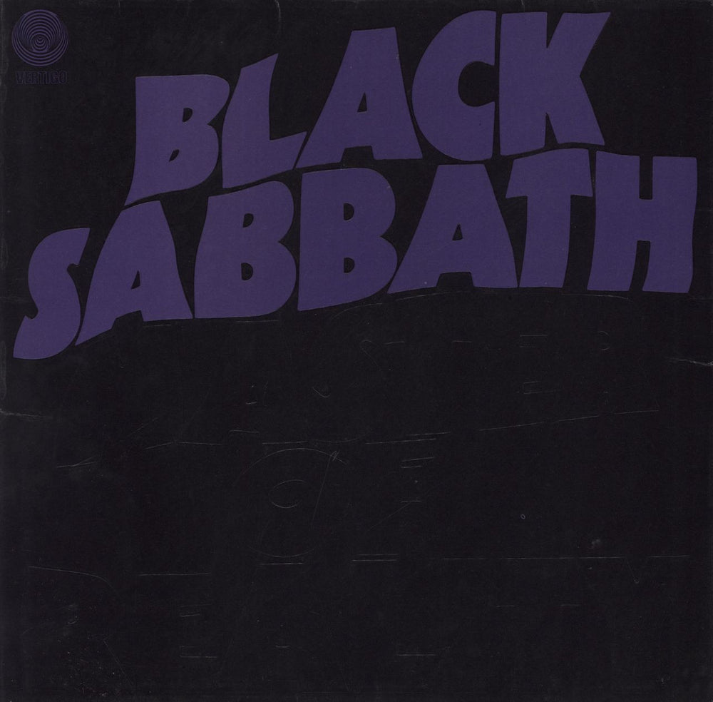 Black Sabbath Master Of Reality - 1st EX + VG Poster UK vinyl LP album (LP record) 6360050