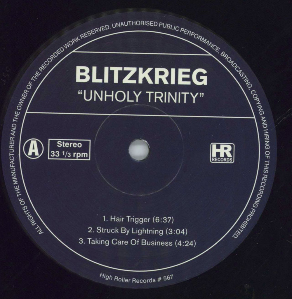 Blitzkrieg Unholy Trinity German 2-LP vinyl record set (Double LP Album) IEG2LUN819557