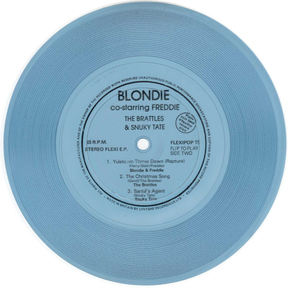 Blondie Flexipop Magazine + Flexi UK magazine BLOMAFL62097