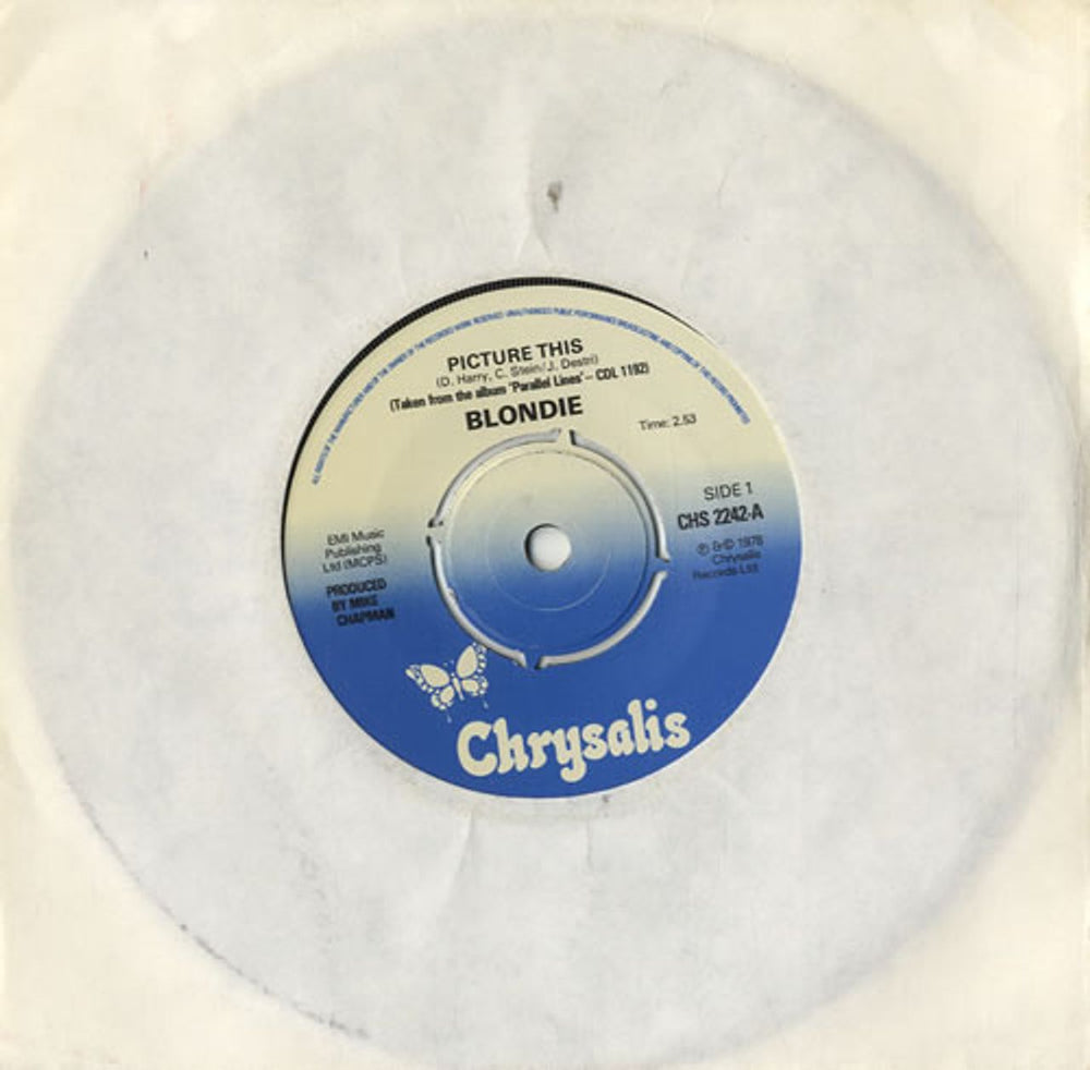 Blondie Picture This - 4pr UK 7" vinyl single (7 inch record / 45) CHS2242
