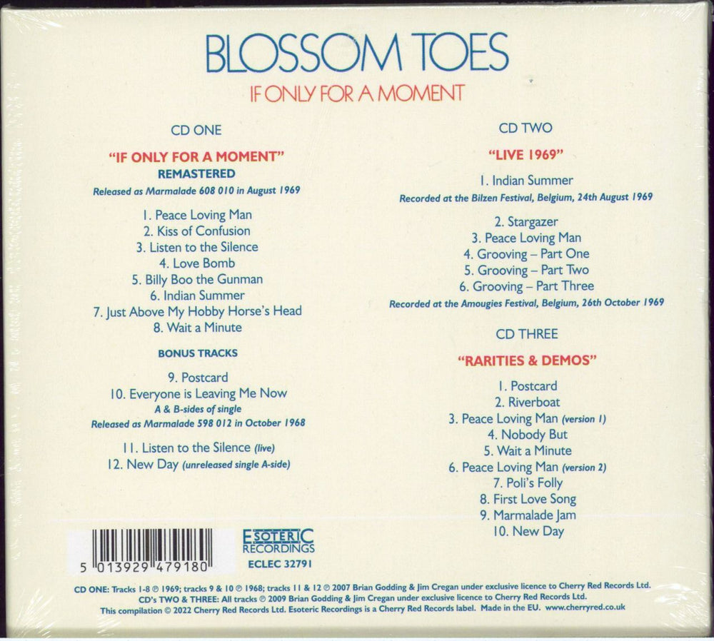 Blossom Toes If Only For A Moment: Expanded Edition - Sealed UK 3-CD album set (Triple CD) 5013929479180