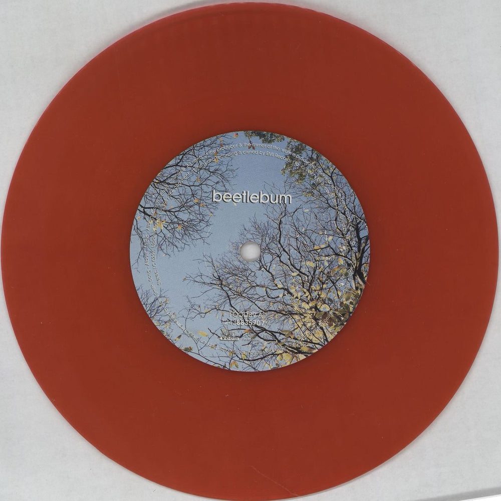 Blur Beetlebum - Red Vinyl UK 7" vinyl single (7 inch record / 45) BLR07BE79432