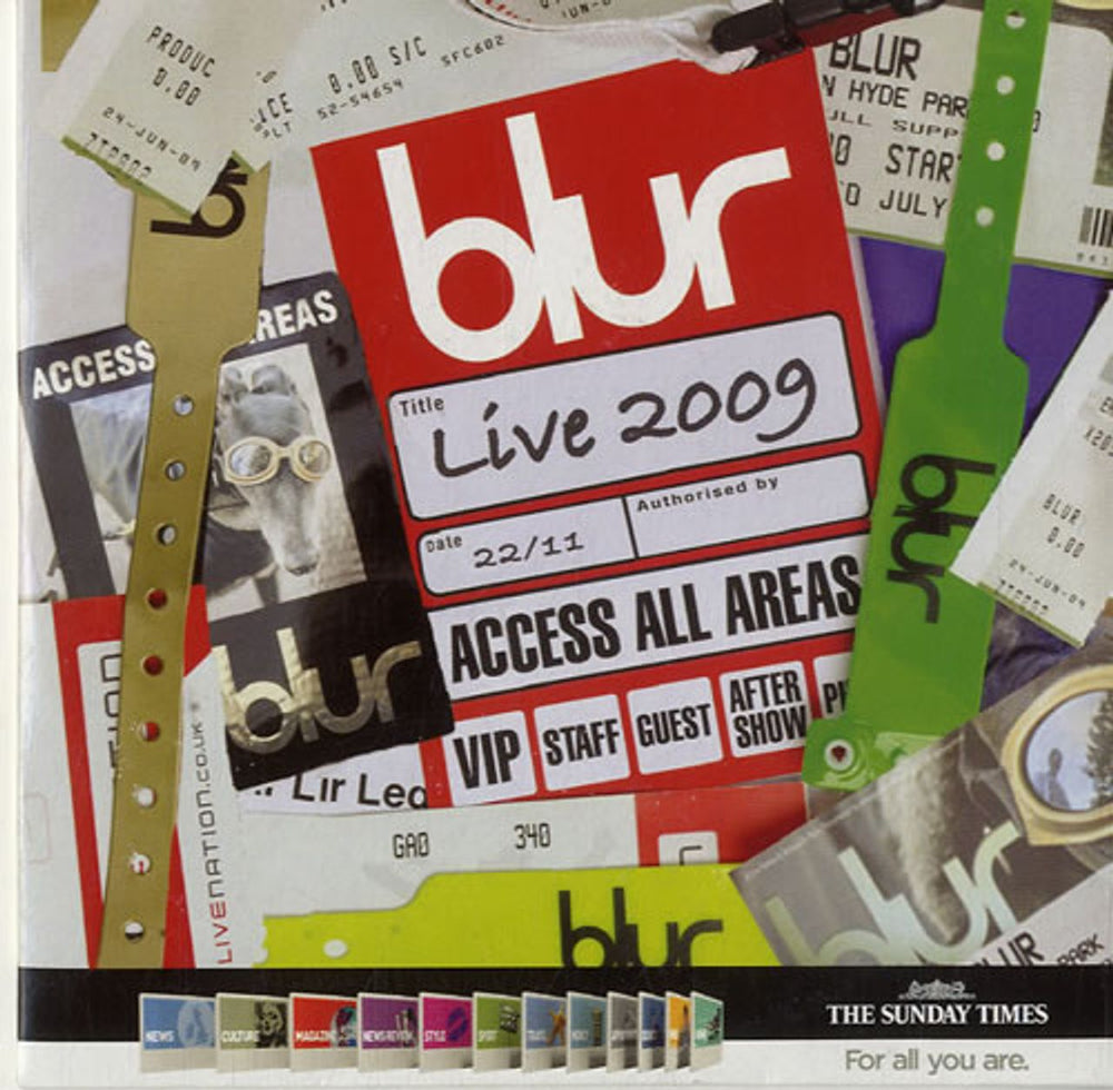 Blur Live 2009 UK Promo CD album (CDLP) UPBL200901