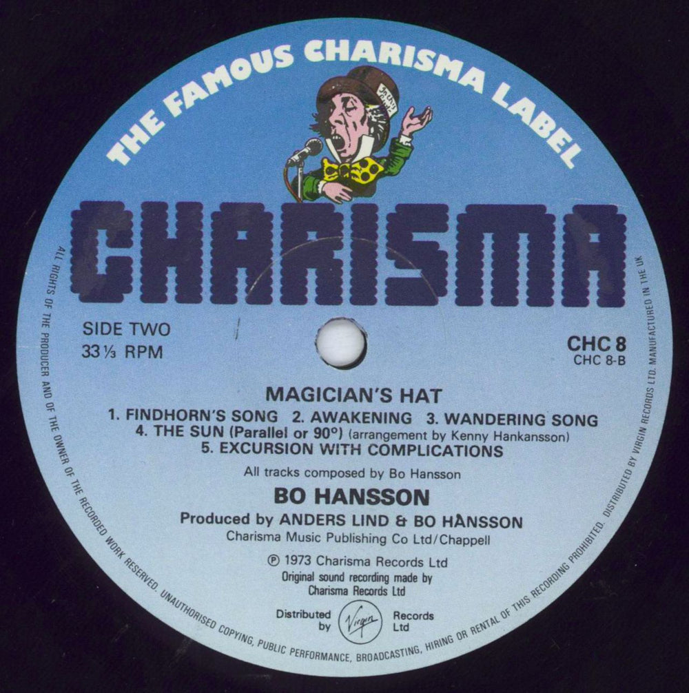Bo Hansson Magician's Hat UK vinyl LP album (LP record) BOHLPMA818867