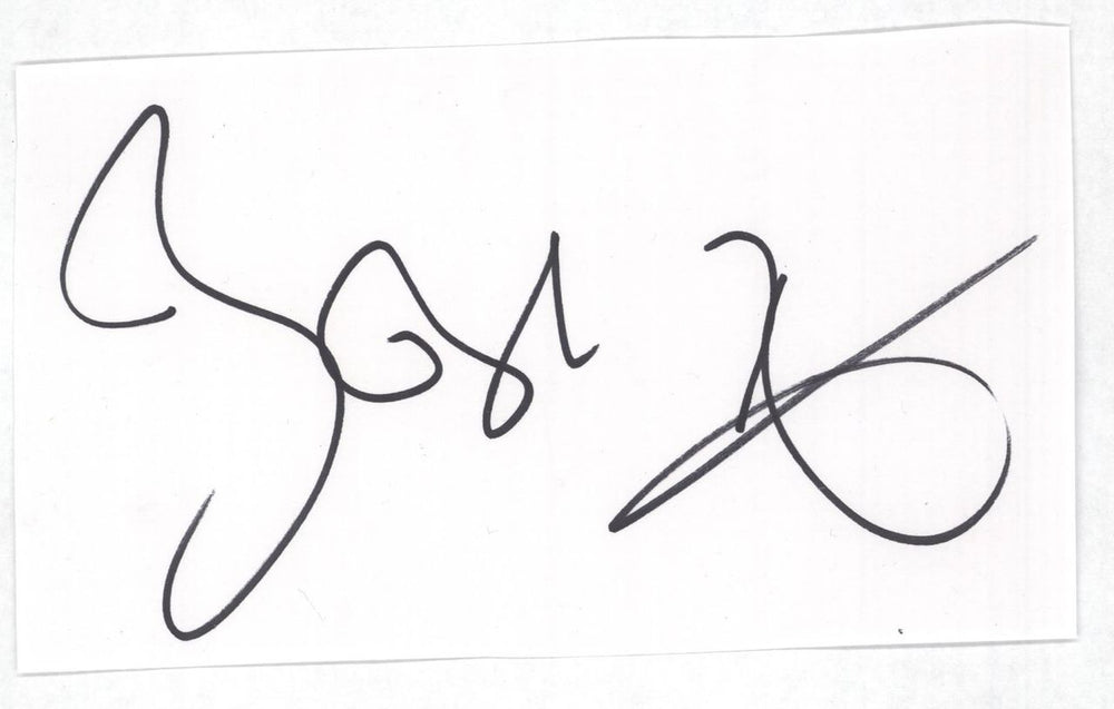 Bob Geldof Autograph UK memorabilia AUTOGRAPH