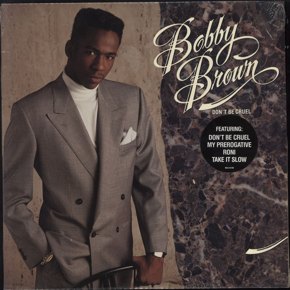 Bobby Brown Don't Be Cruel - Stickered Shrink UK vinyl LP album (LP record) MCA42185