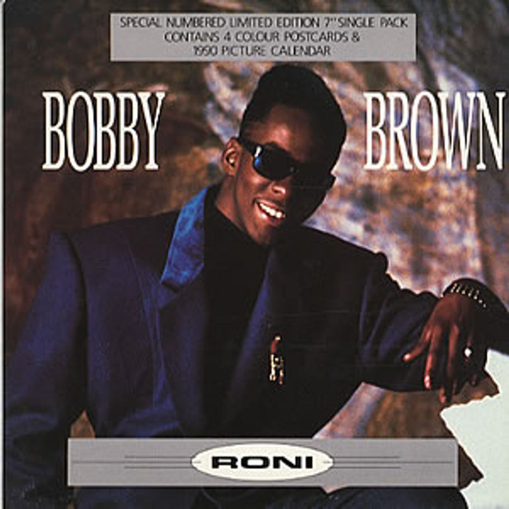 Bobby Brown Roni - Includes Postcards & Calendar UK 7" vinyl single (7 inch record / 45) MCAB1384