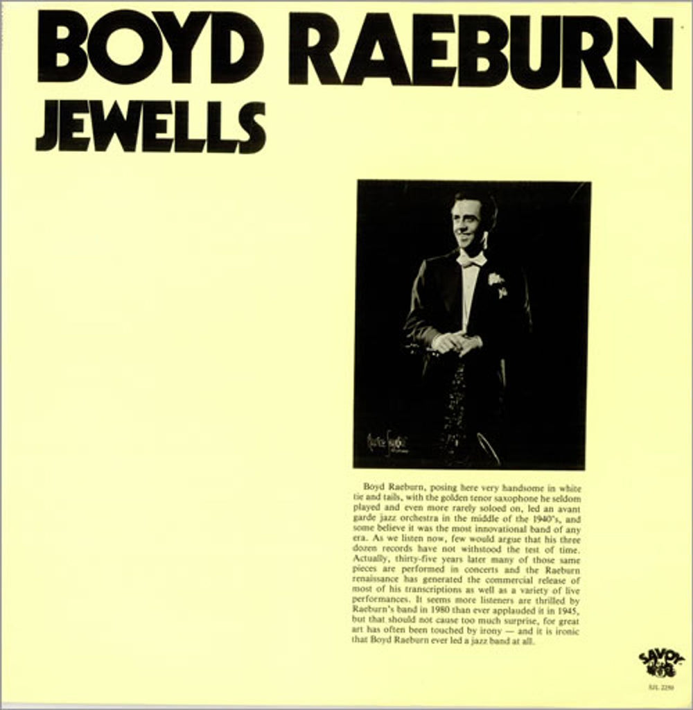 Boyd Raeburn Jewells US 2-LP vinyl record set (Double LP Album) SJL2250