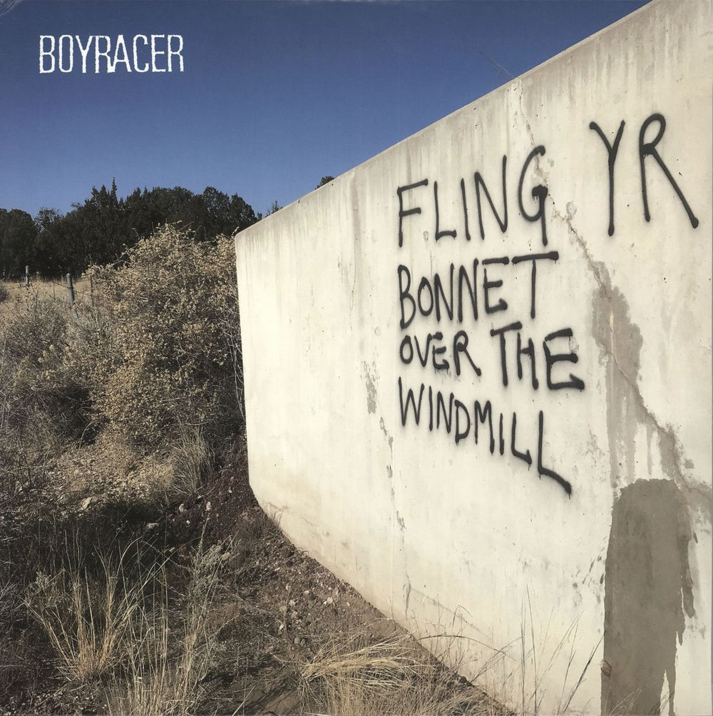 Boyracer Fling Yr Bonnet Over The Windmill - Pink & Red Splatter Vinyl US vinyl LP album (LP record) ER77