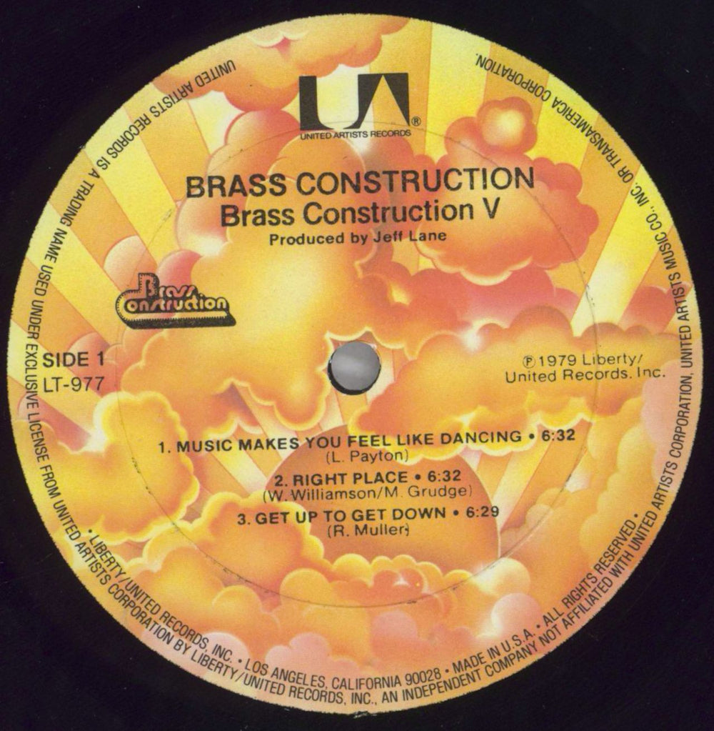 Brass Construction Brass Construction 5 US vinyl LP album (LP record) B/CLPBR823864