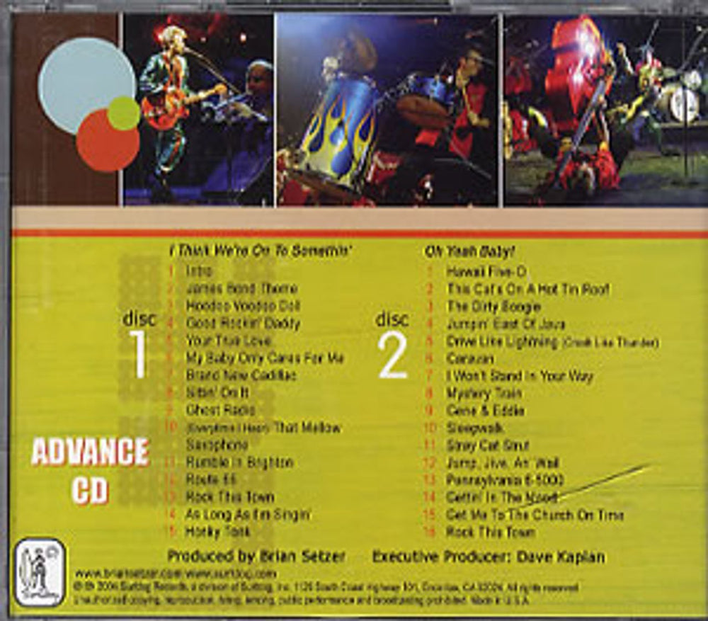 Brian Setzer The Ultimate Collection - Recorded Live US Promo 2 CD album set (Double CD) SET2CTH297612