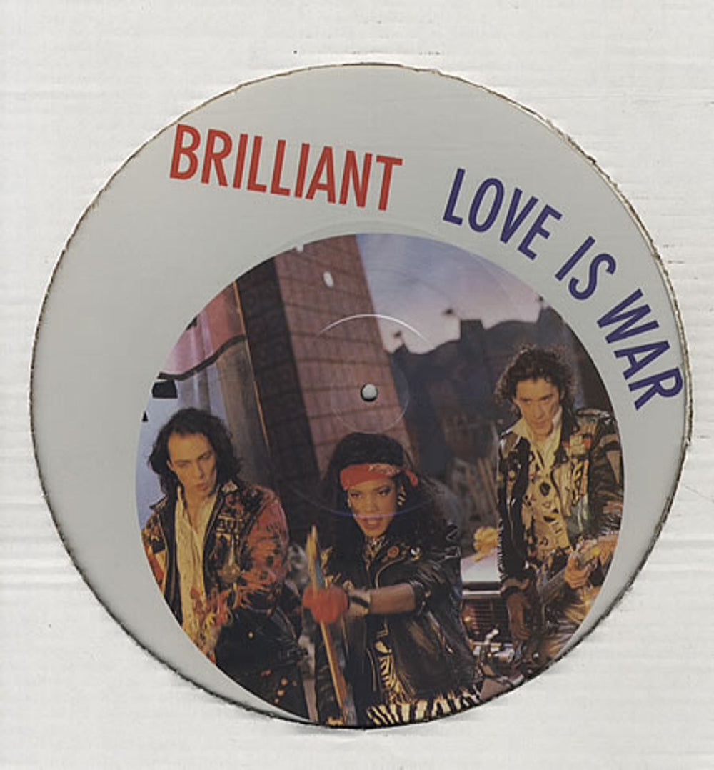 Brilliant Love Is War UK 12" vinyl picture disc (12 inch picture record) FOOD6TP