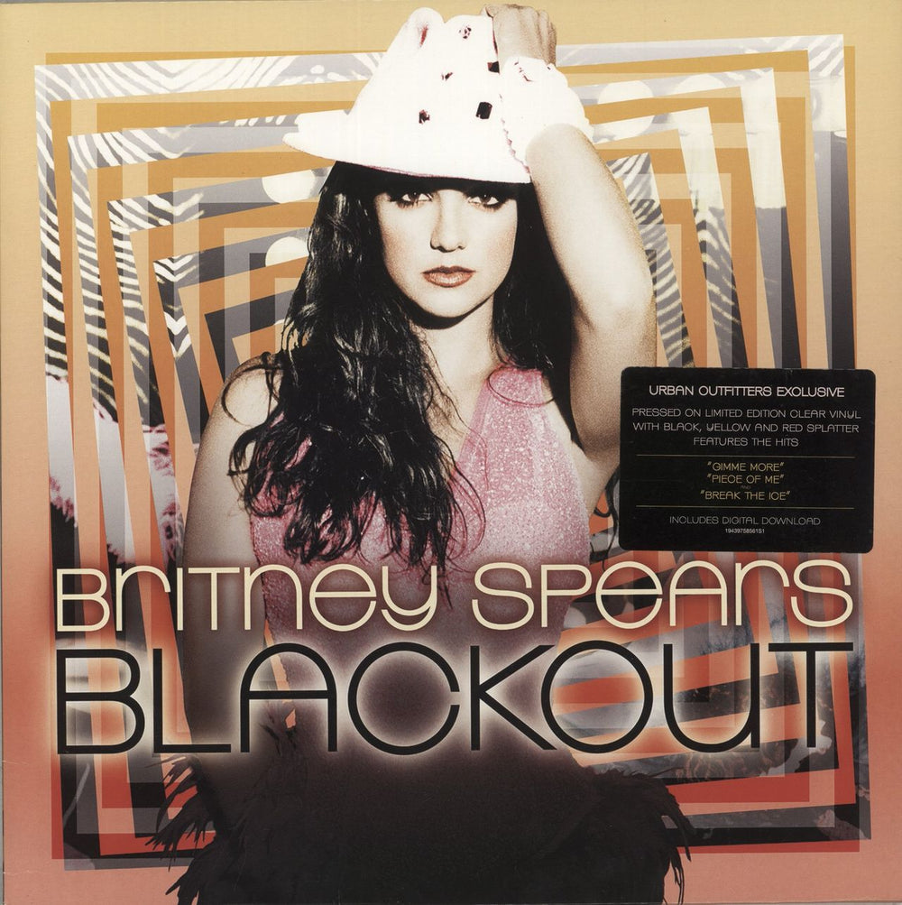 Britney Spears Blackout - Clear Splattered Vinyl US vinyl LP album (LP record) 19075938751
