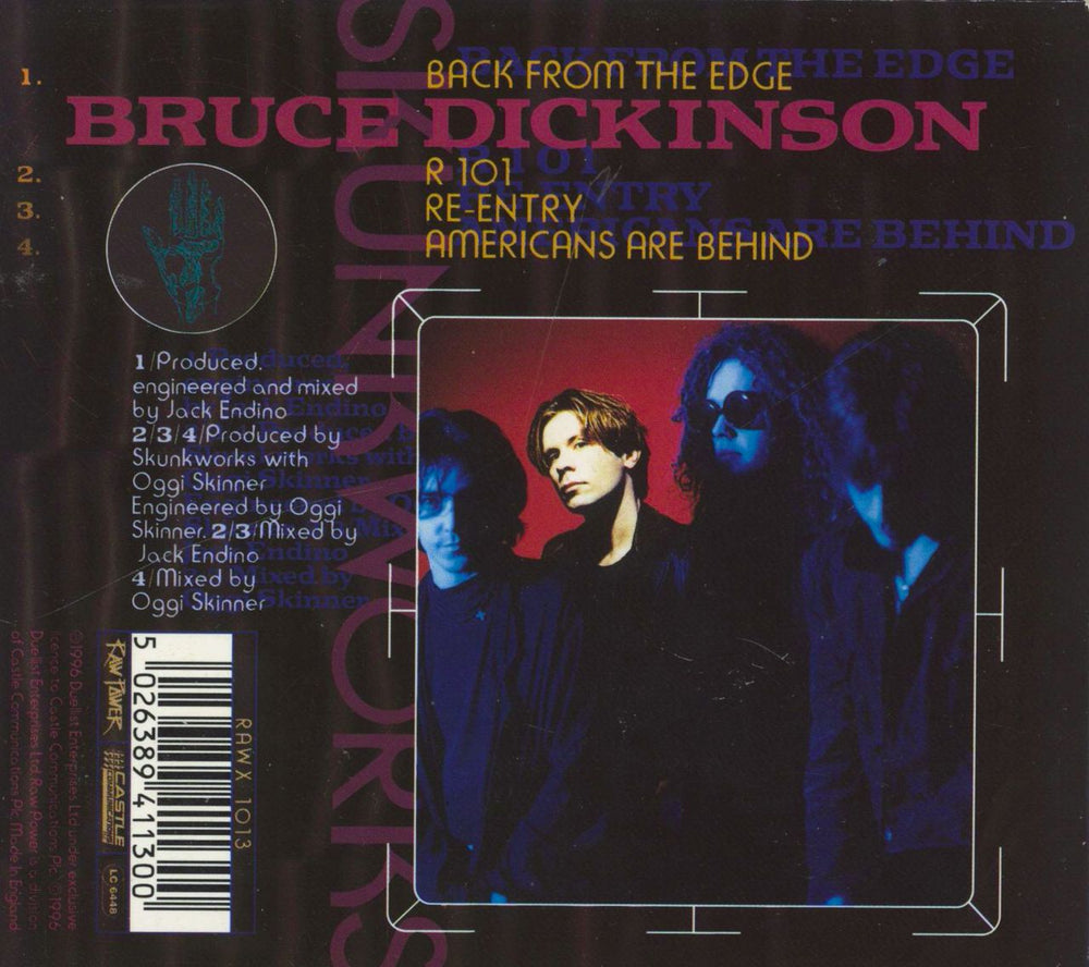 Bruce Dickinson Back From The Edge UK 2-CD single set (Double CD single)