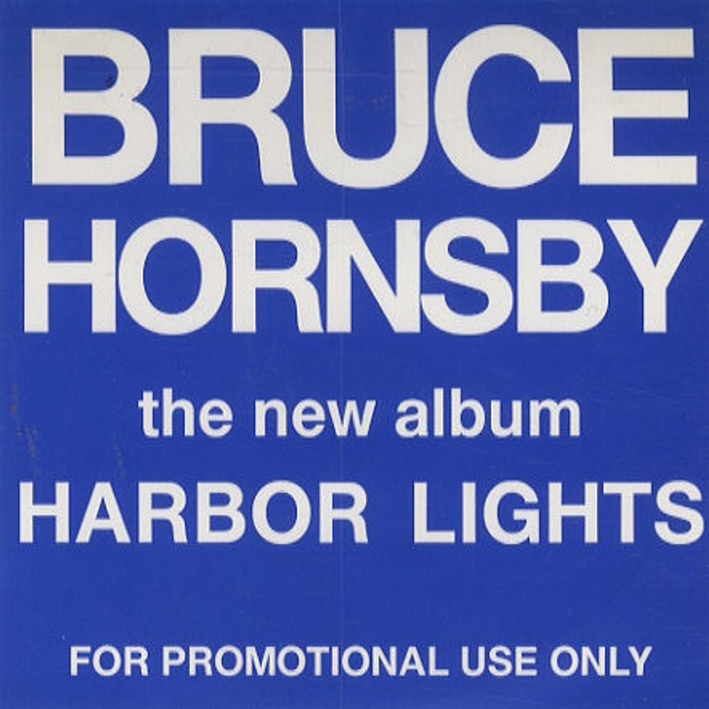 Bruce Hornsby Harbor Lights UK Promo CD album (CDLP) BRUCE1