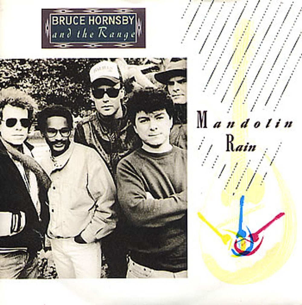 Bruce Hornsby Mandolin Rain UK 7" vinyl single (7 inch record / 45) PB49769