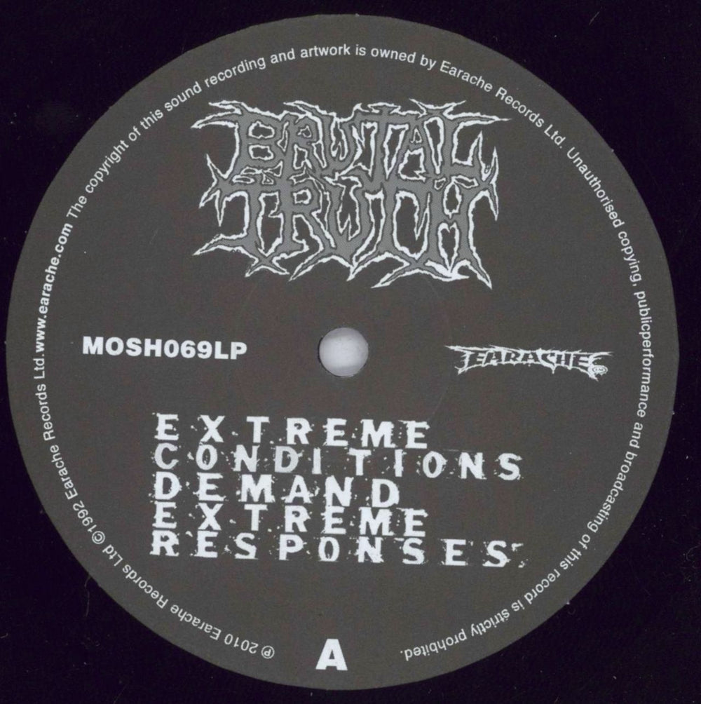 Brutal Truth Extreme Conditions Demand Extreme Responses UK 2-LP vinyl record set (Double LP Album) IRU2LEX832136