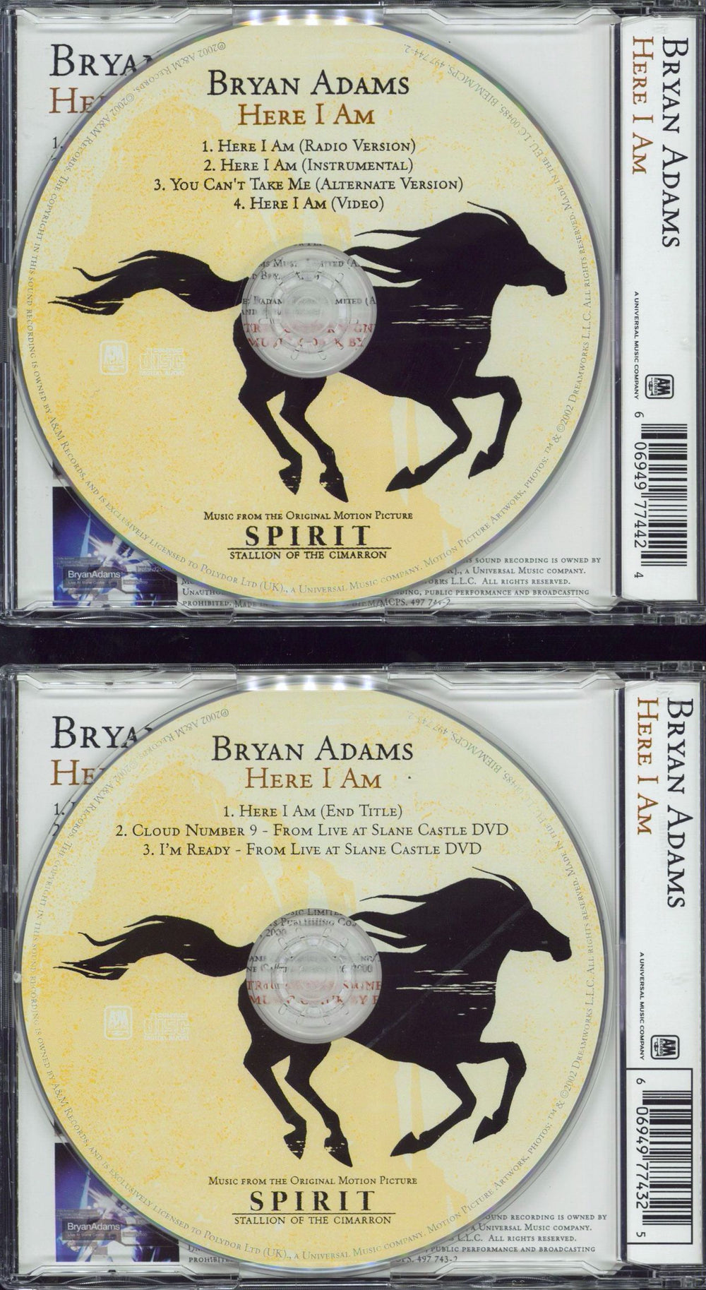 Bryan Adams Here I Am - 2-CD Set UK 2-CD single set (Double CD single) 606949774325