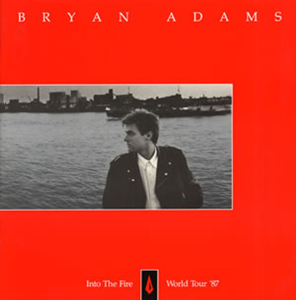 Bryan Adams Into The Fire World Tour 1987 UK tour programme TOUR PROGRAMME