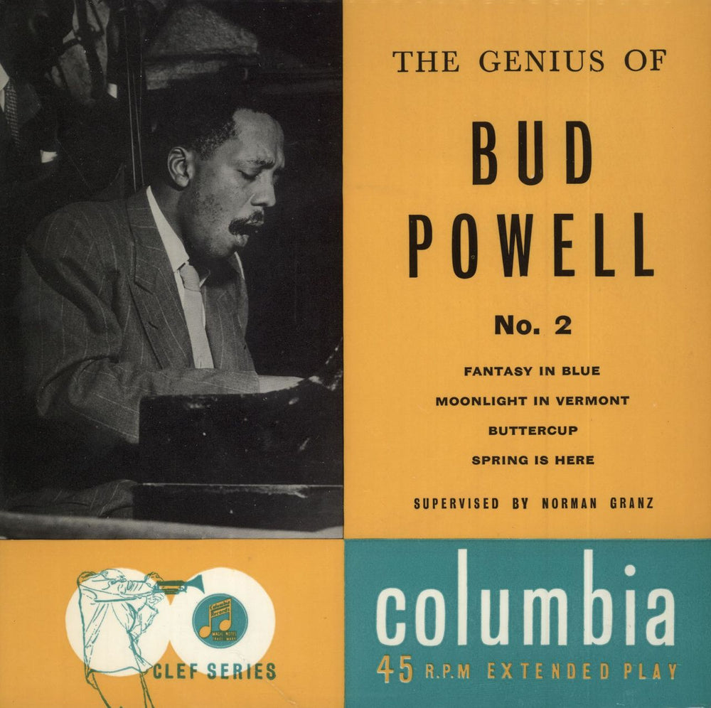 Bud Powell The Genius Of Bud Powell No. 2 UK 7" vinyl single (7 inch record / 45) SEB10094