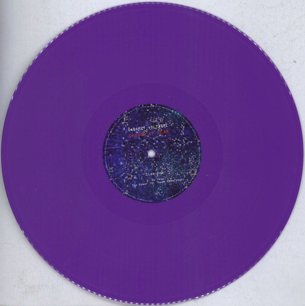 Cabaret Voltaire Shadow Of Fear - Purple Vinyl UK 2-LP vinyl record set (Double LP Album) VOL2LSH830519