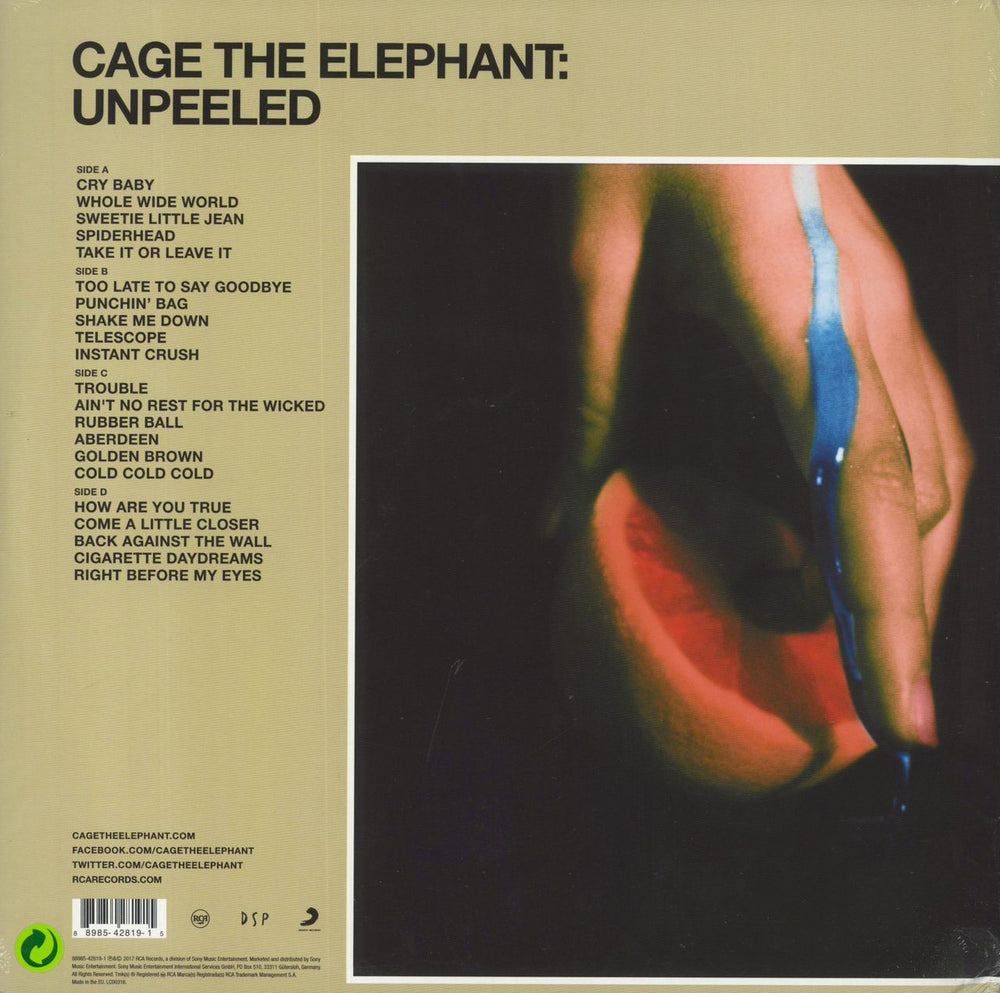 Cage The Elephant Unpeeled - Sealed UK 2-LP vinyl record set (Double LP Album) 889854281915