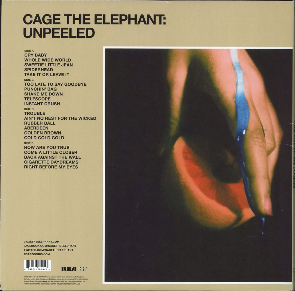 Cage The Elephant Unpeeled US 2-LP vinyl record set (Double LP Album) 889854281915