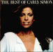 Carly Simon The Best Of Carly Simon - Factory Sample UK vinyl LP album (LP record) K52025