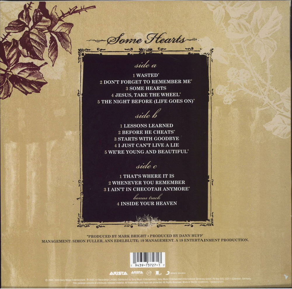 Carrie Underwood Some Hearts US 2-LP vinyl record set (Double LP Album) 194397372717