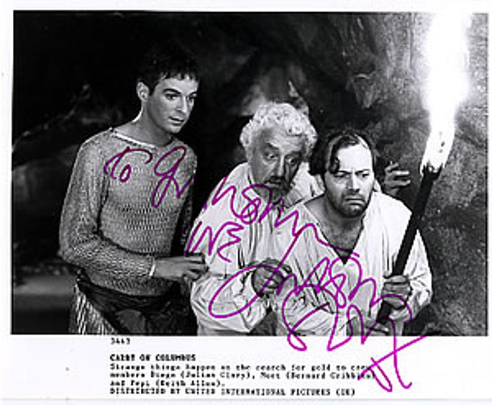 Carry On Carry On Columbus - Autographed UK Promo photograph 3443