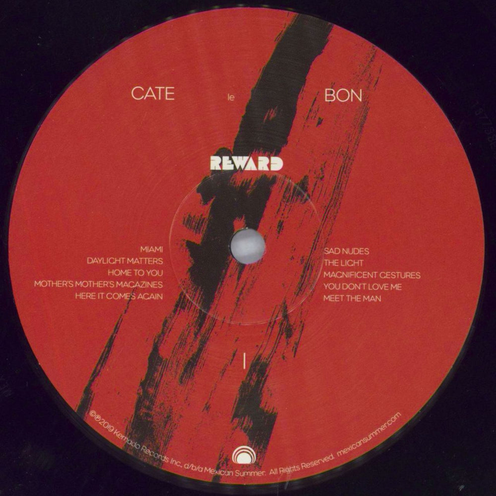 Cate Le Bon Reward US vinyl LP album (LP record) LKBLPRE823195