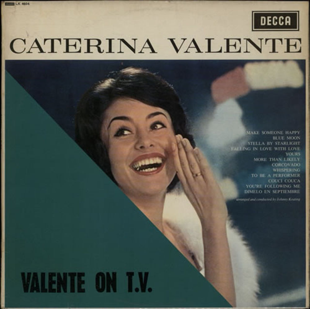 Caterina Valente Valente On T.V. UK vinyl LP album (LP record) LK4604