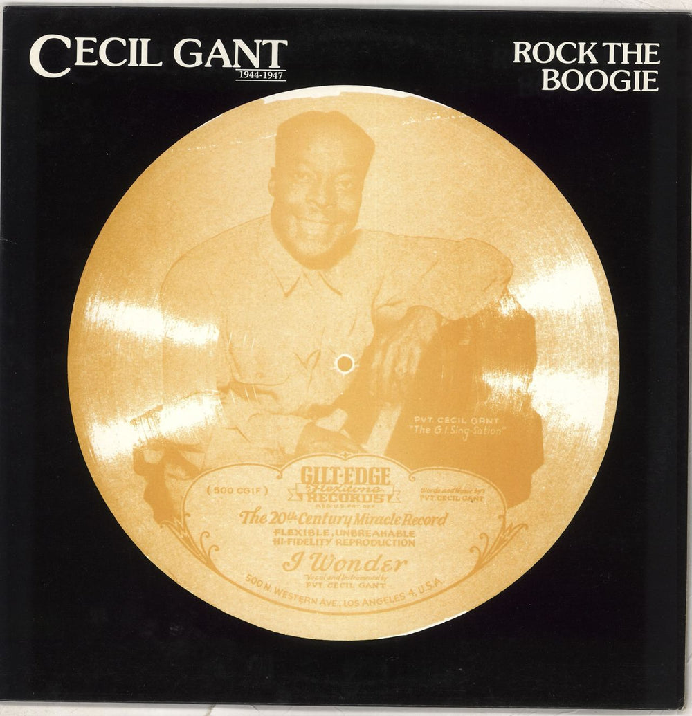 Cecil Gant Rock The Boogie UK vinyl LP album (LP record) KK7413