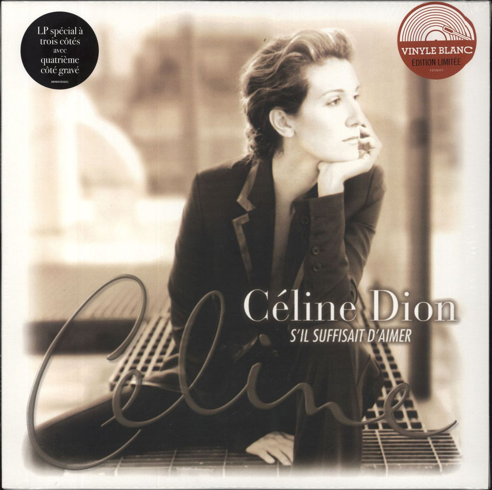 Celine Dion S’il Suffisait D’aimer - White Vinyl - Sealed French 2-LP vinyl record set (Double LP Album) 88985450201