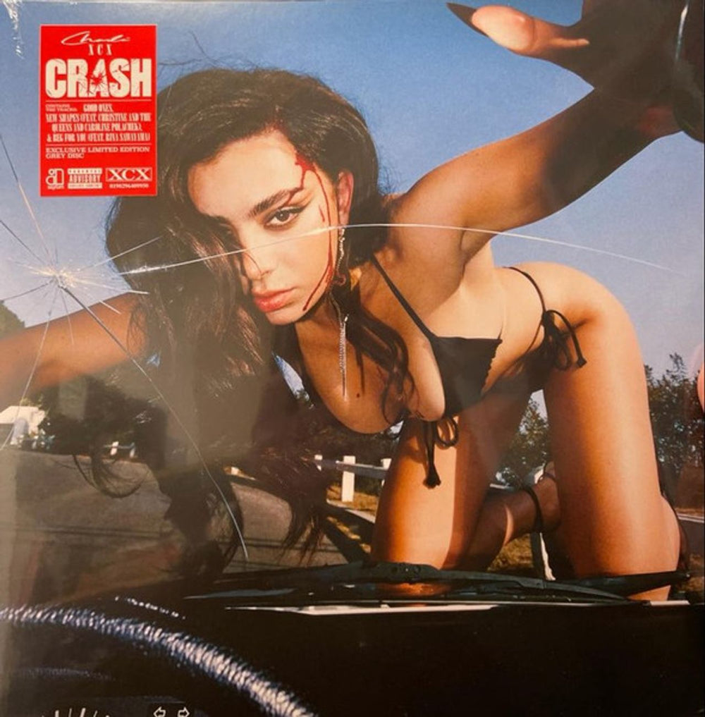 Charli XCX Crash - Exclusive Grey Vinyl - Sealed UK vinyl LP album (LP record) 190296409950