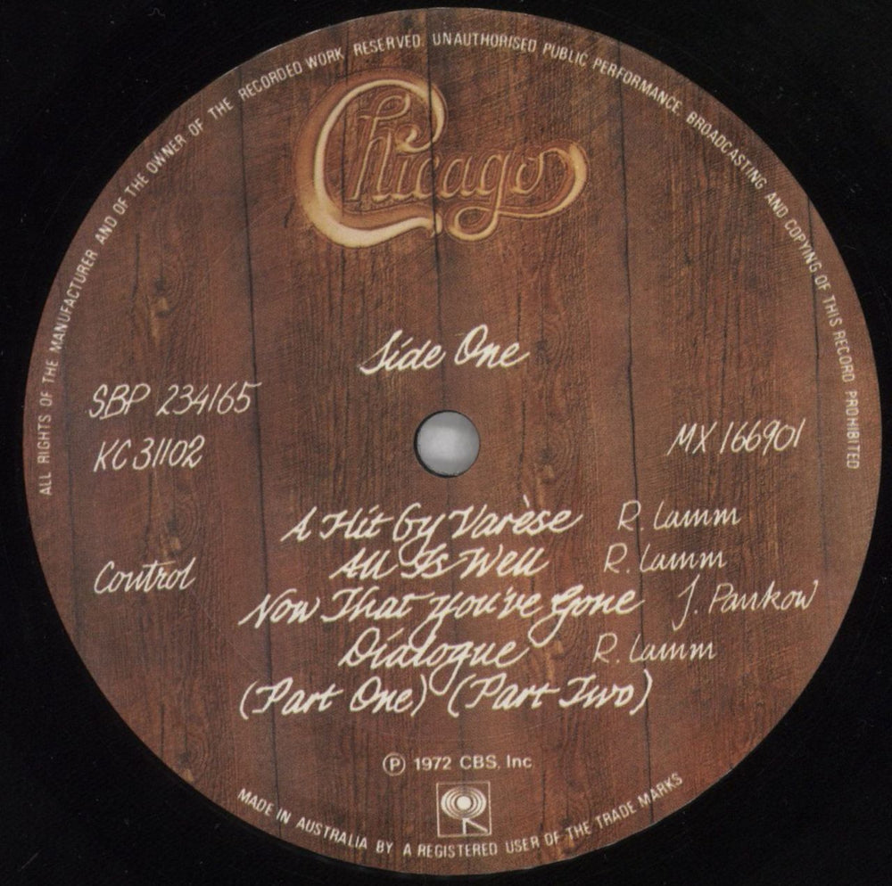 Chicago Chicago V + Poster Australian vinyl LP album (LP record) CCGLPCH824516