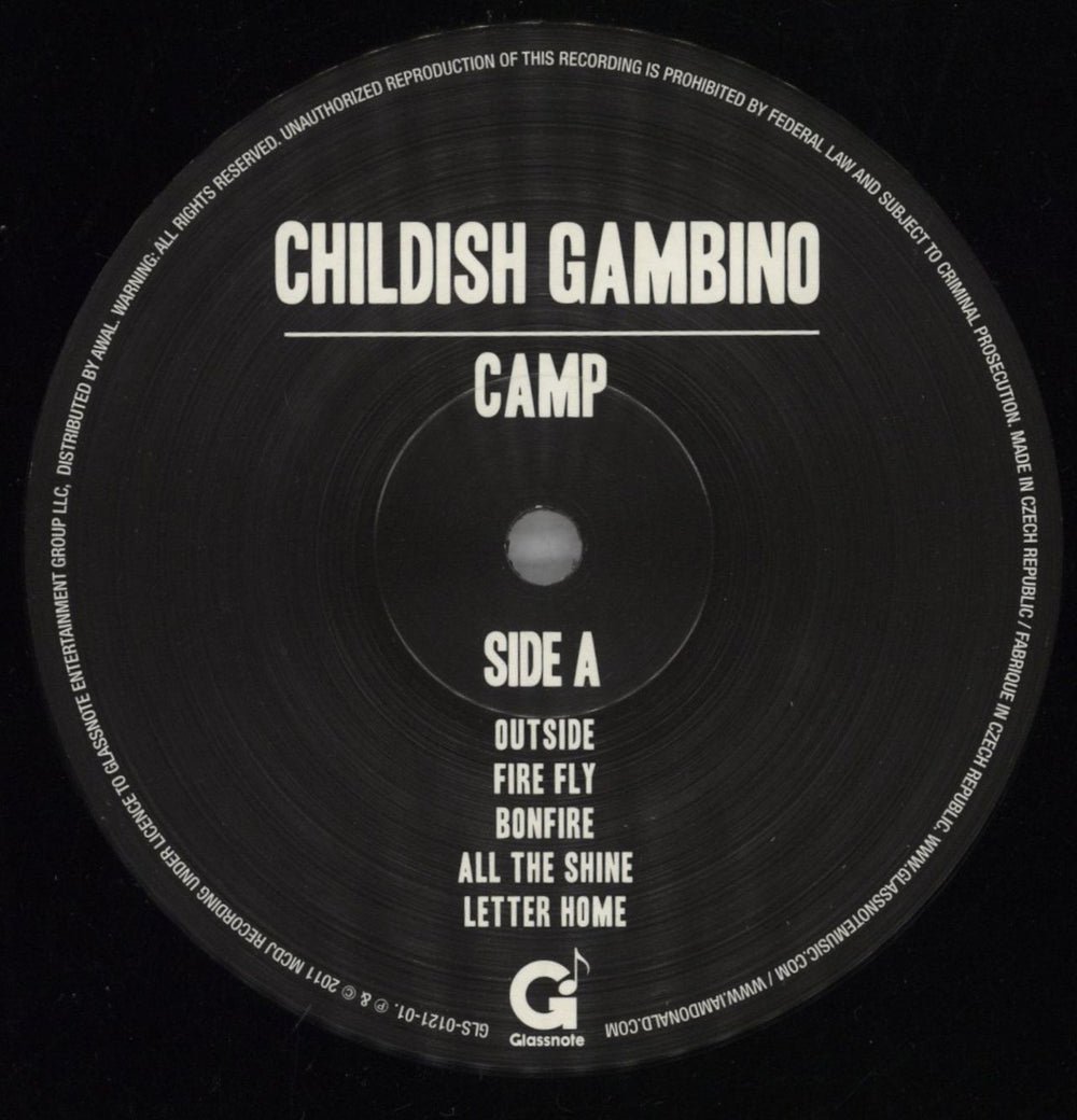 Childish Gambino Camp - 180gm US 2-LP vinyl record set (Double LP Album) O9J2LCA824873
