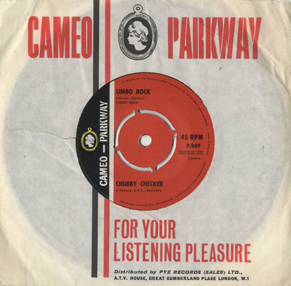 Chubby Checker Limbo Rock UK 7" vinyl single (7 inch record / 45) P.849