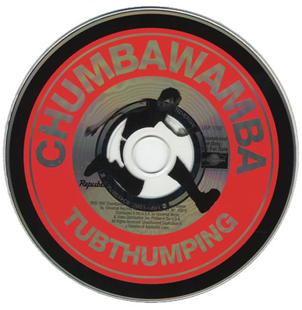 Chumbawamba Tubthumping US Promo CD single (CD5 / 5") CHMC5TU96533