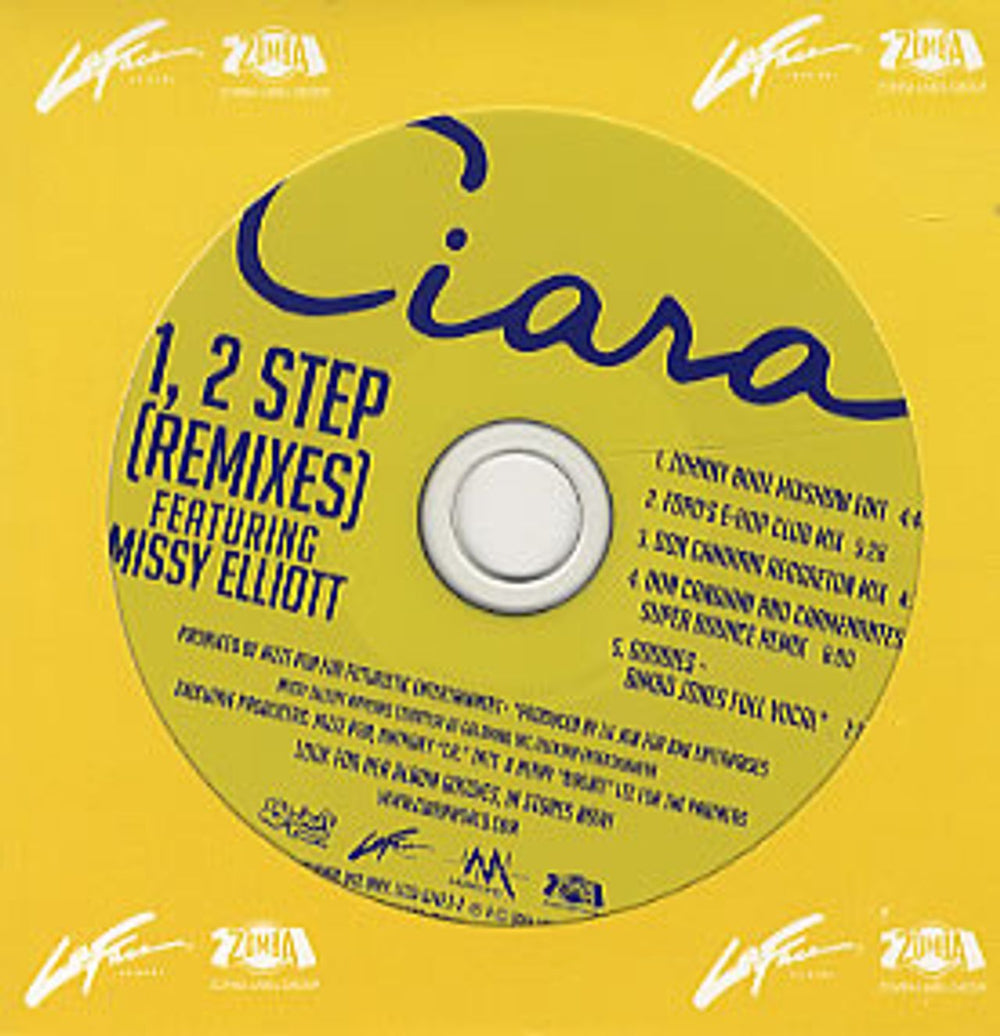 Ciara 1, 2 Step - Remixes US Promo CD single (CD5 / 5") LFCD-67423-2