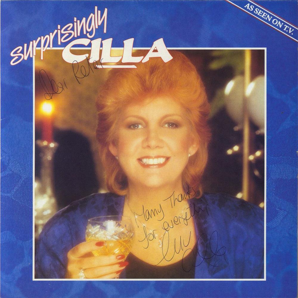 Cilla Black Surprisingly Cilla - Autographed UK vinyl LP album (LP record) TOWLP14