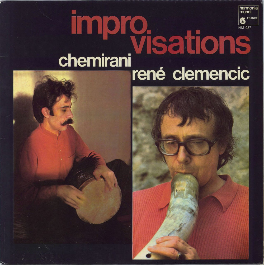 Clemencic Consort Improvisations (Orient - Occident) French vinyl LP album (LP record) HM987