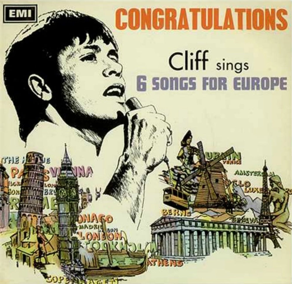 Cliff Richard Congratulations EP UK 7" vinyl single (7 inch record / 45) SEG8540