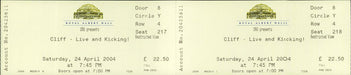 Cliff Richard Live And Kicking + Ticket Stub UK tour programme RICTRLI776533